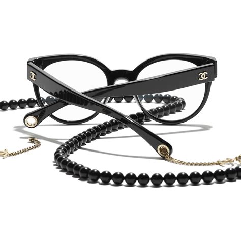 chanel eyeglasses pearl chain|chanel eyeglass frames with pearls.